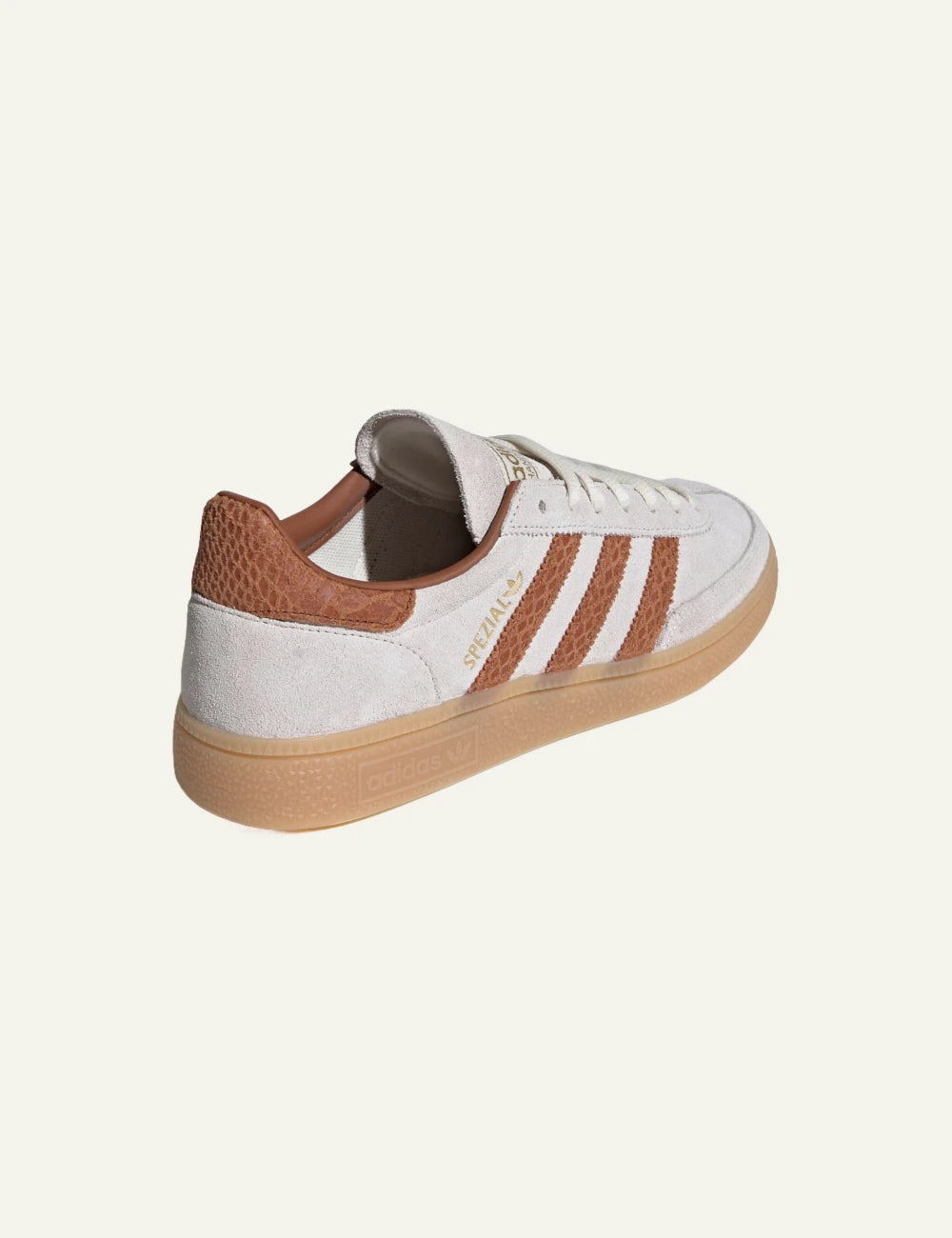 Adidas Handball Spezial sneaker se off white me bronze stripes suede back view