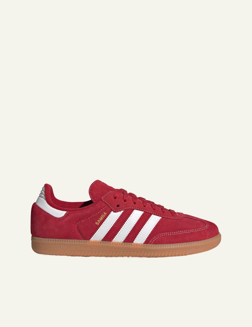 adidas Originals Samba OG burgundy sneakers for women profile view