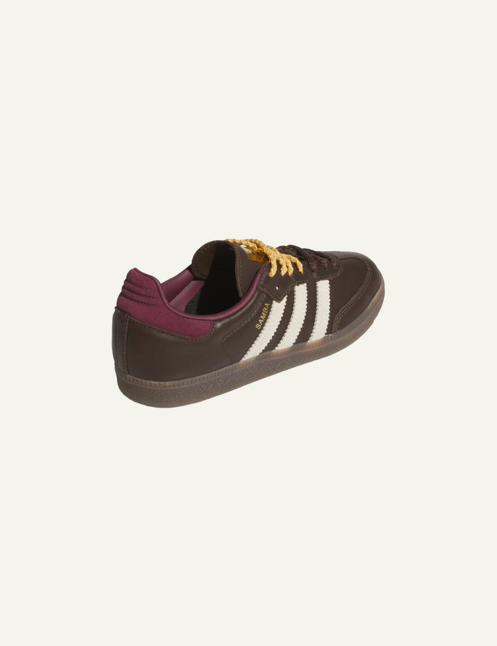 adidas Originals Samba OG brown sneakers for women back view