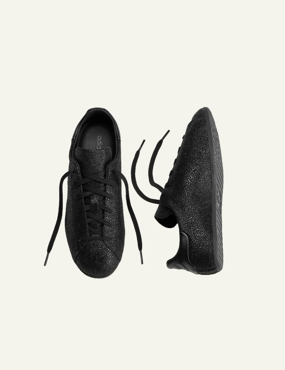  Adidas Originals Women’s Black Textured Leather Sneakers profile