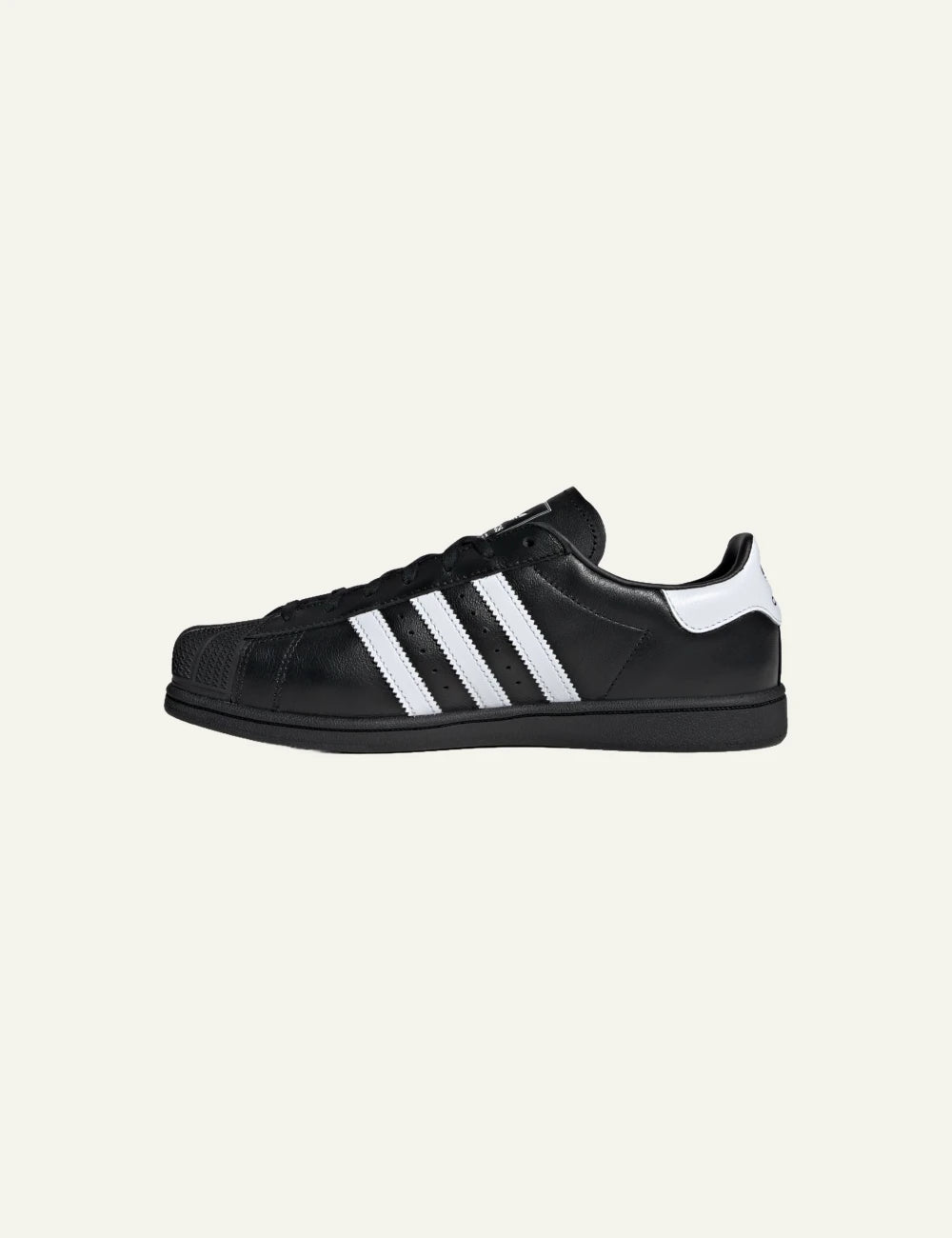  Adidas Originals Women’s Black Leather Superstar Sneakers profile