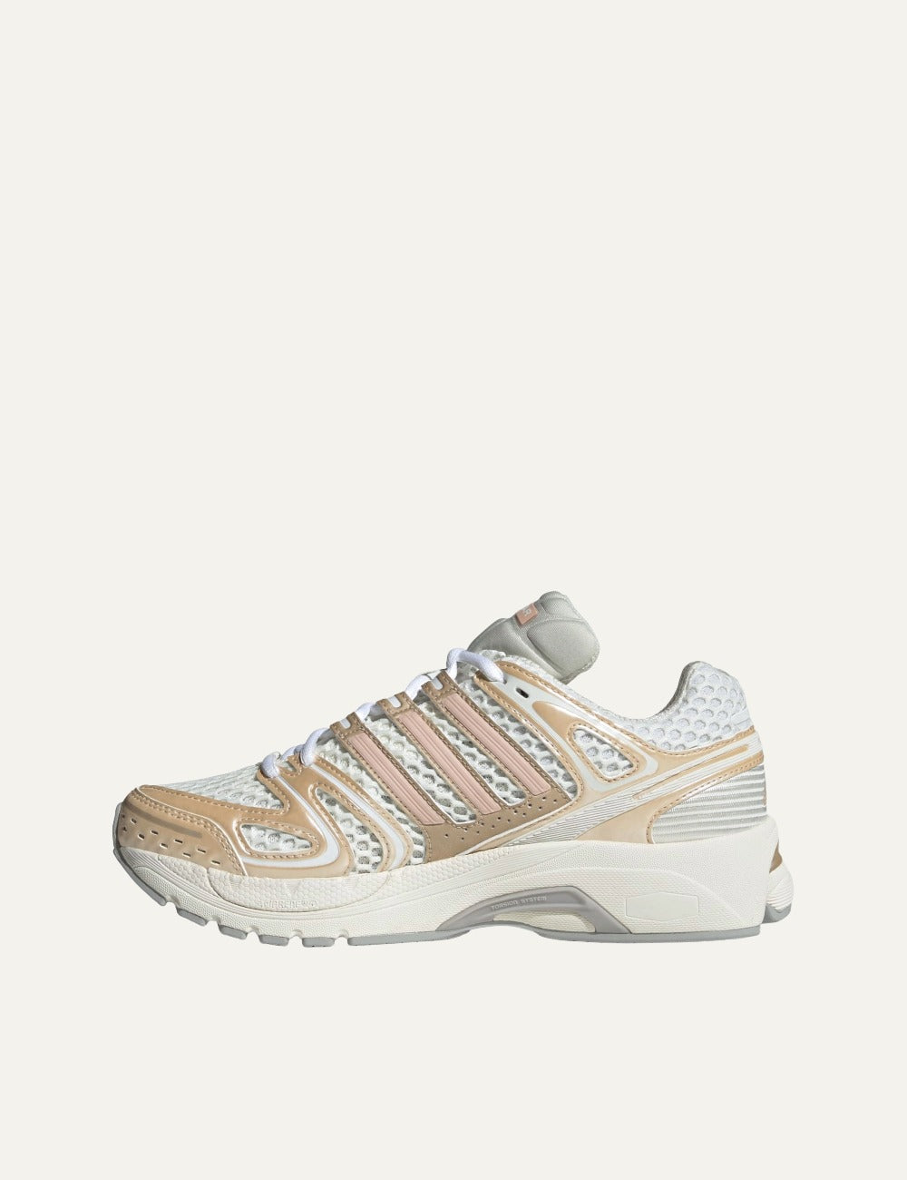 adidas Adistar Control 5 white sneakers opposite side view