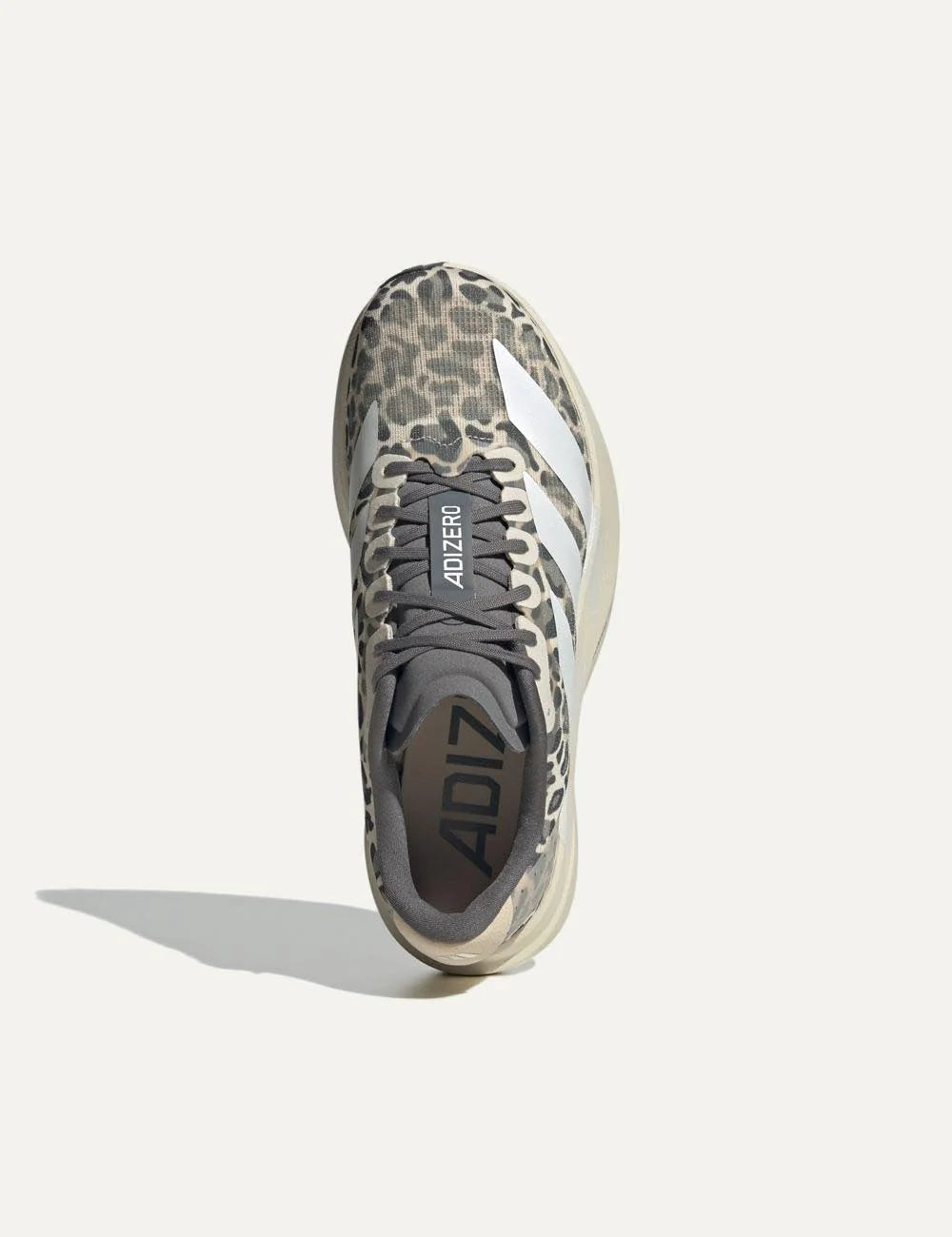 Adidas Adizero EVO SL sneaker beige me white stripes top view