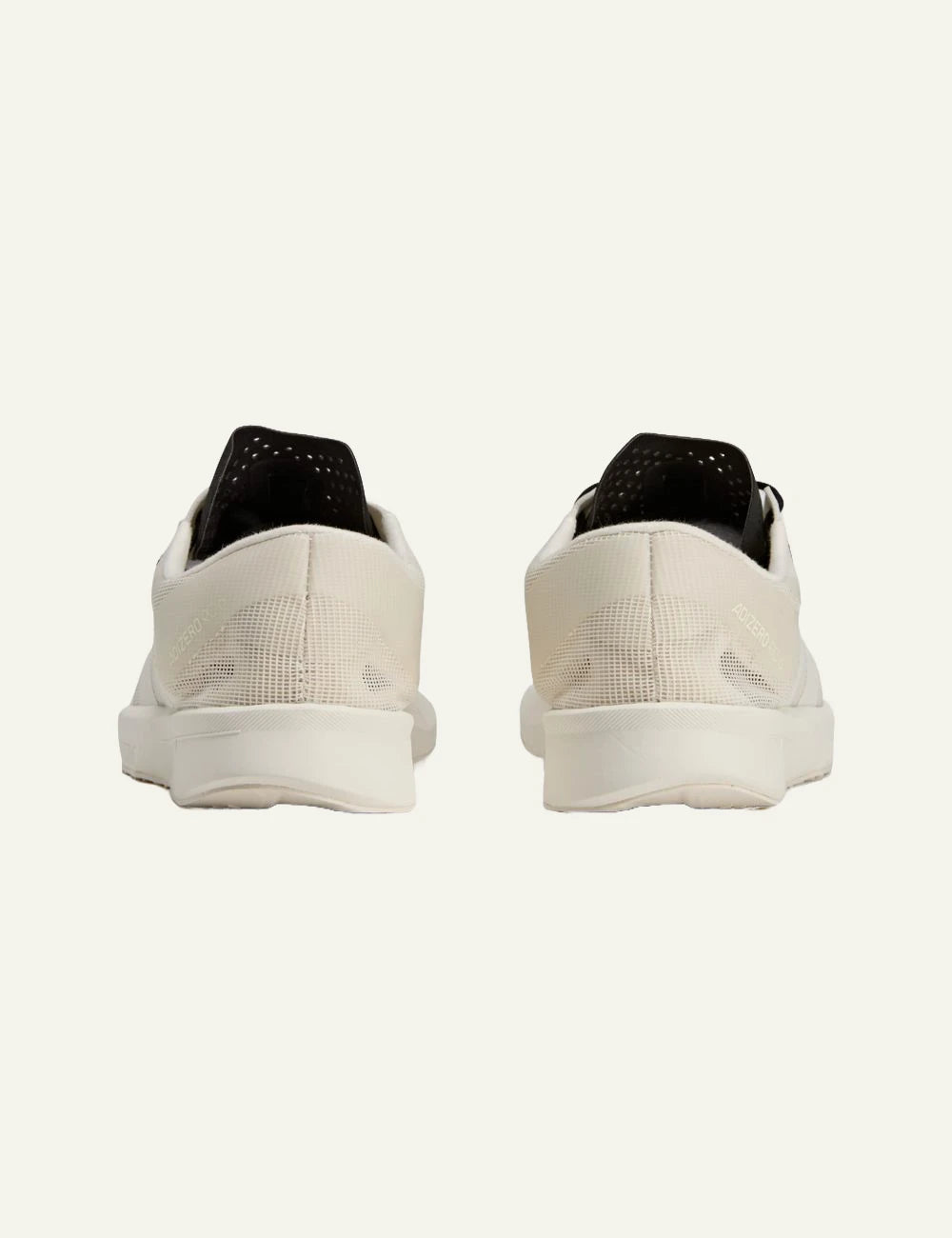 Y-3 Adizero RC6 sneaker off white me black details back view