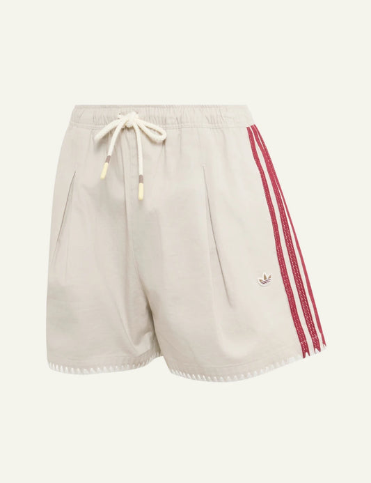 Adidas Originals Resort women's beige cotton twill shorts product view