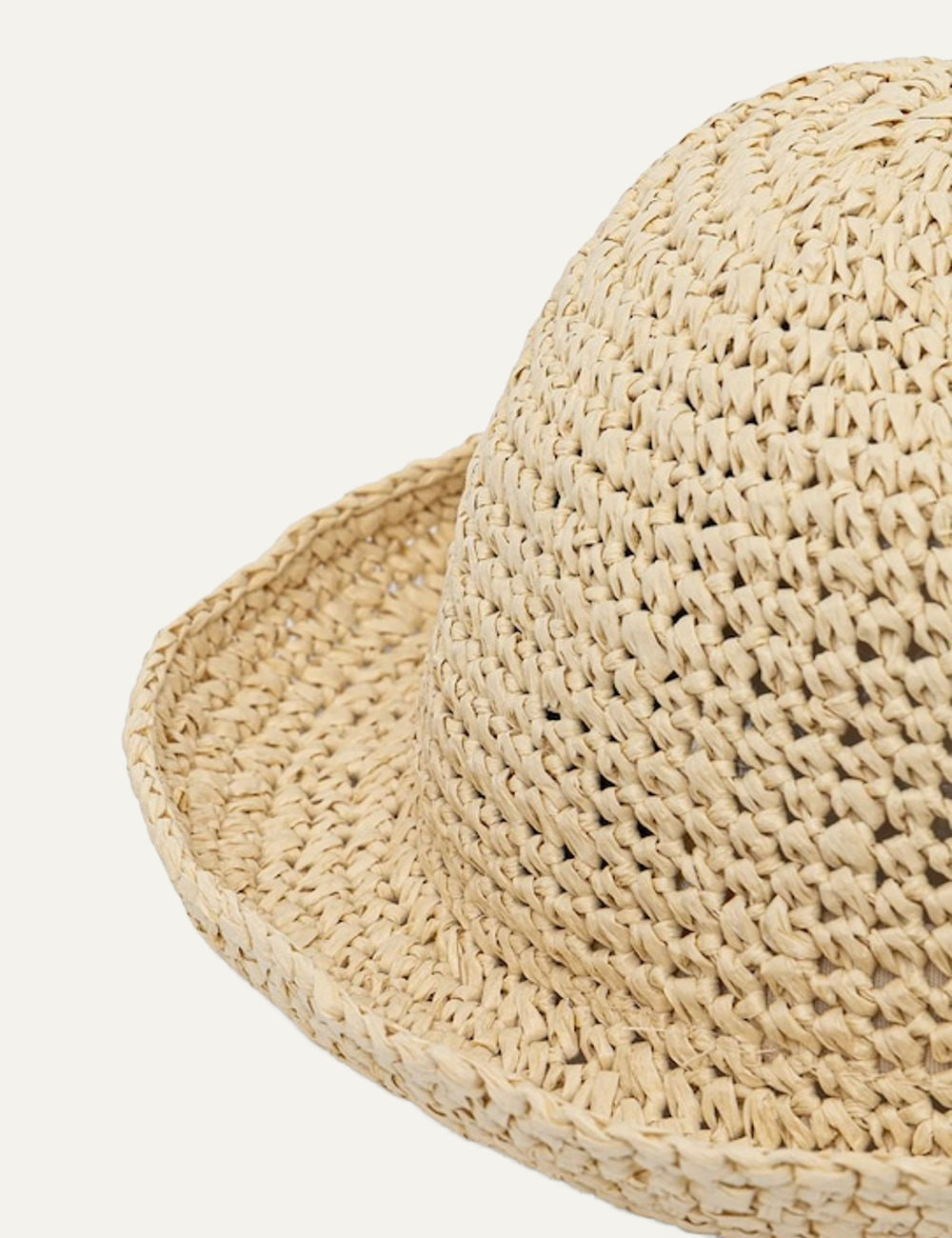 Karl Lagerfeld straw hat natural raffia close-up υφής και πλέξης