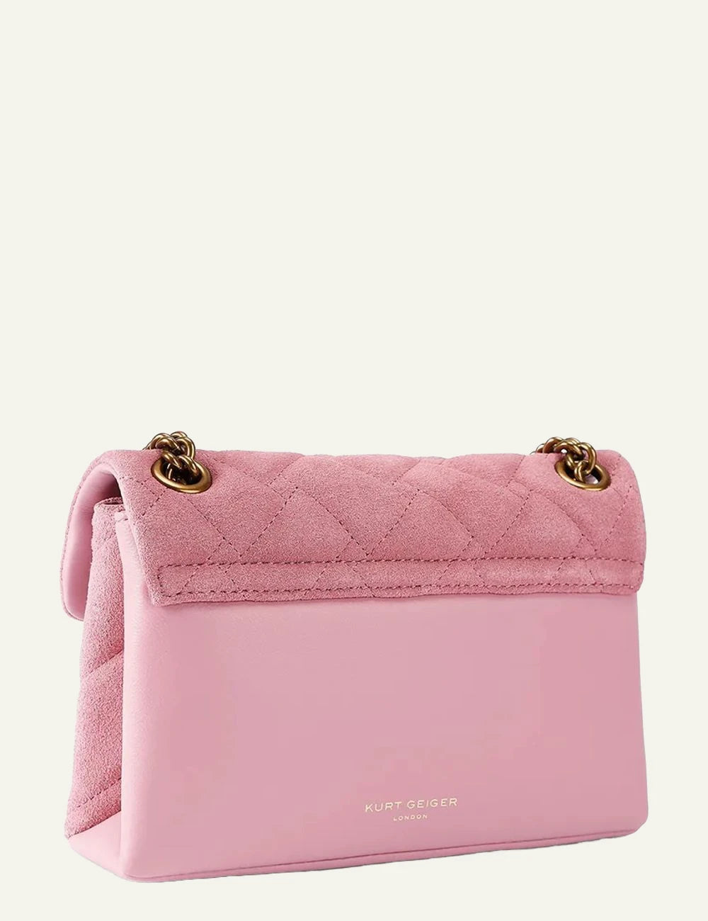 Γυναικεία Kurt Geiger Kensington flap bag back view pink