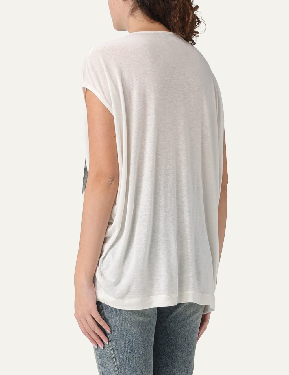 Stella McCartney Safari t-shirt back view off white relaxed fit