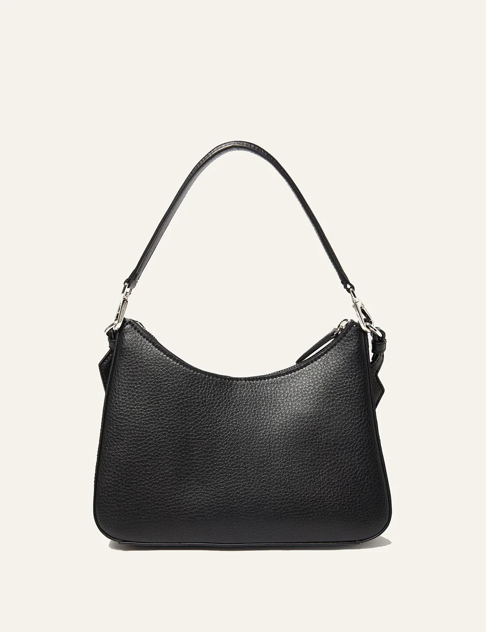 Stella McCartney black shoulder bag με logo canvas crossbody strap back