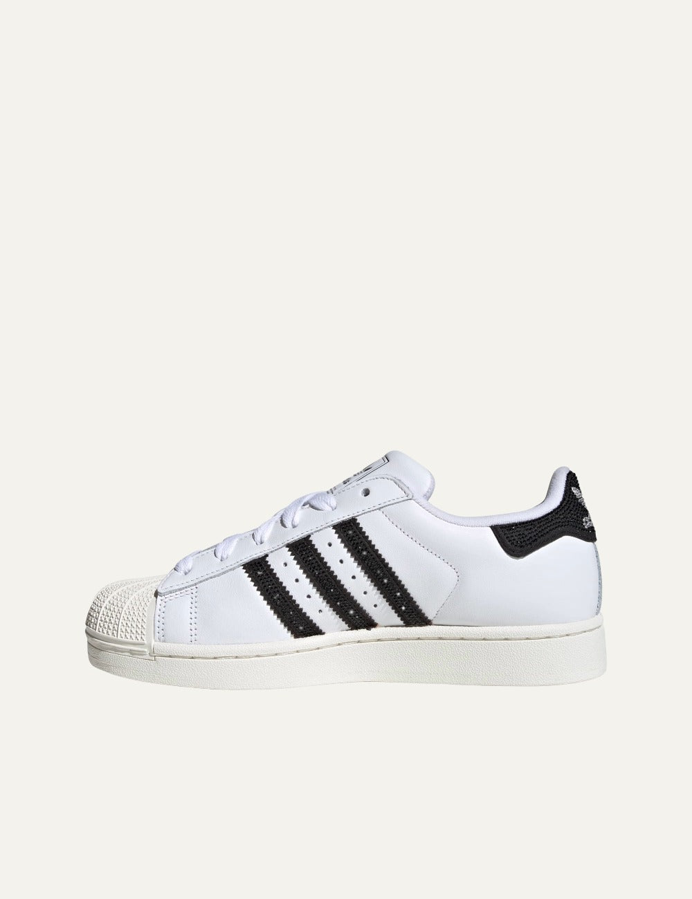 adidas Superstar II white sneakers opposite side 3 stripes