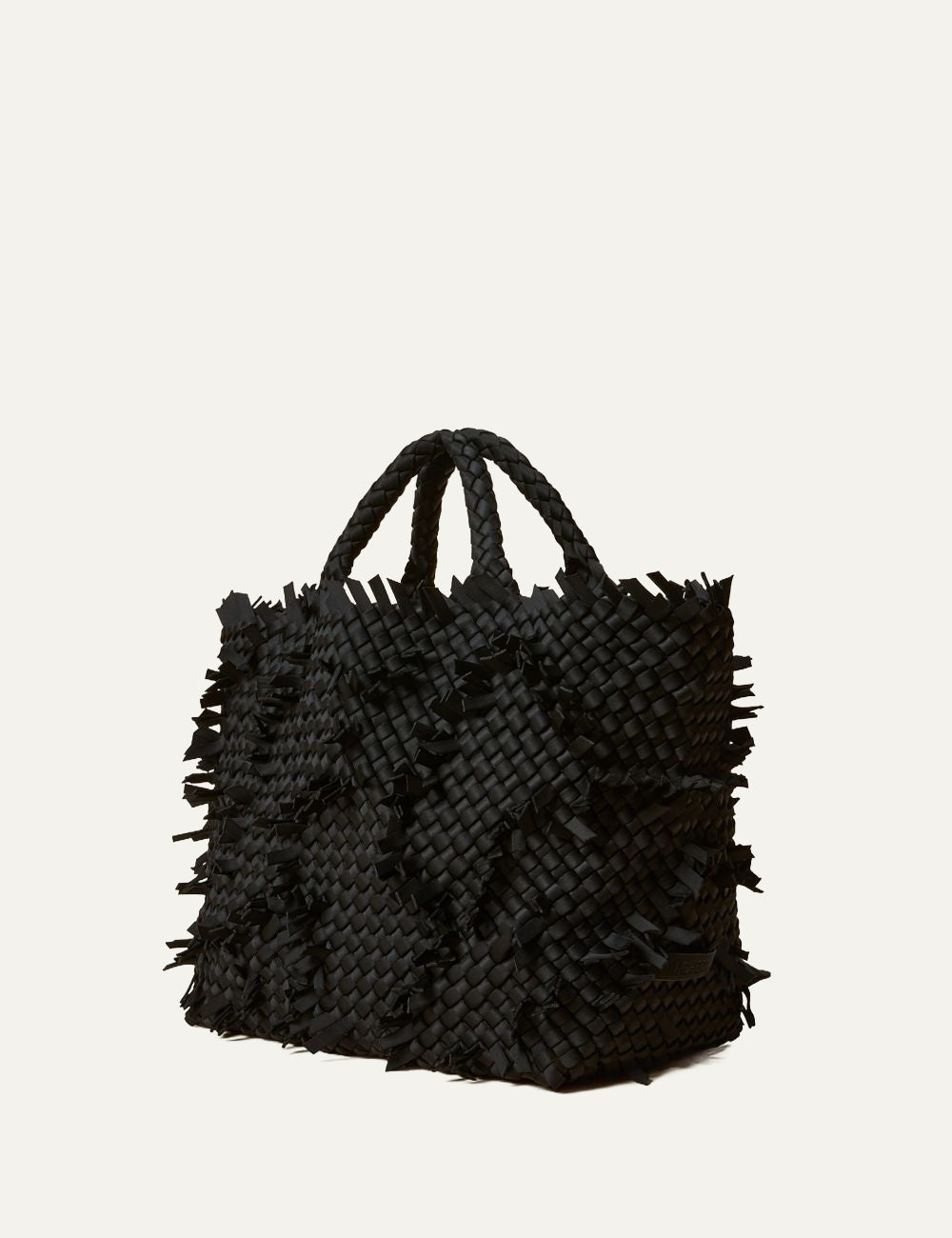 Γυναικεία Naghedi St. Barths Medium Tote Fray Onyx side view structured tote shape
