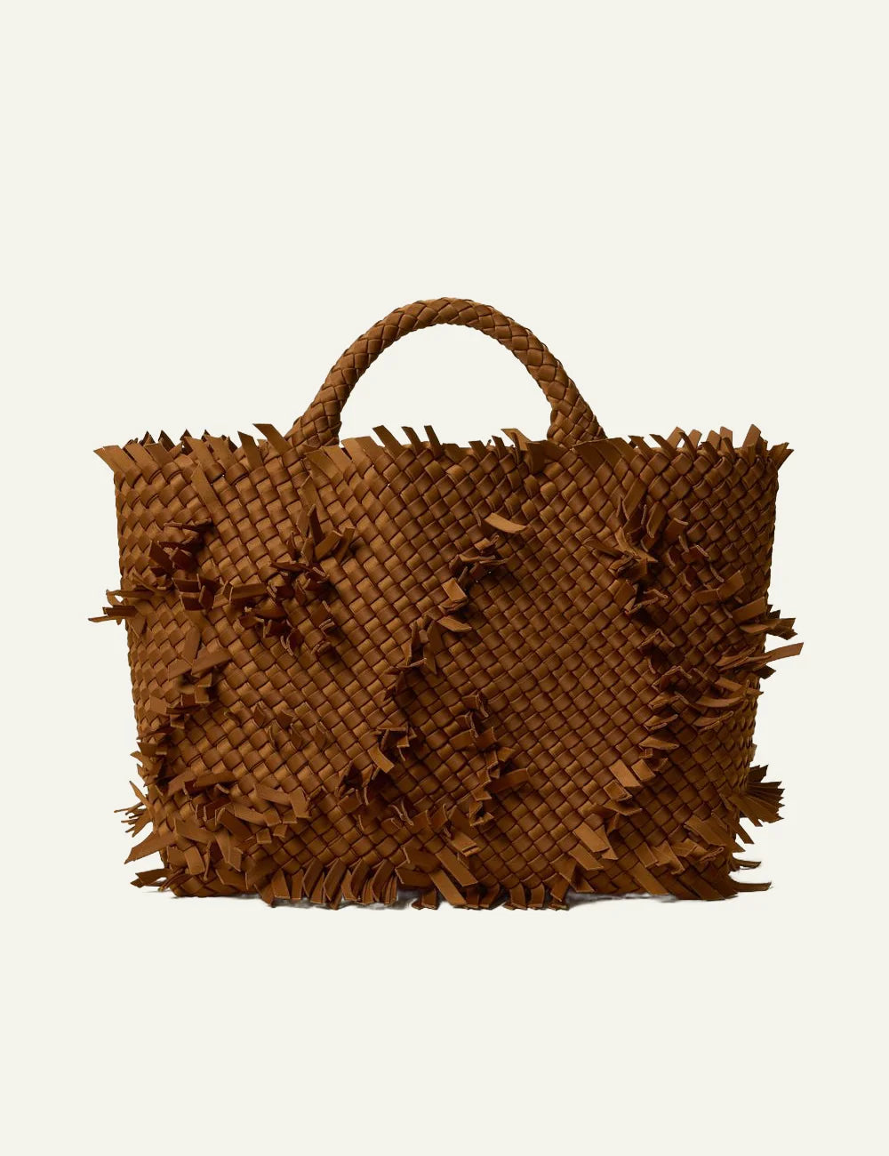 Γυναικεία Naghedi St. Barths Medium Tote Fray Teak handwoven neoprene front view