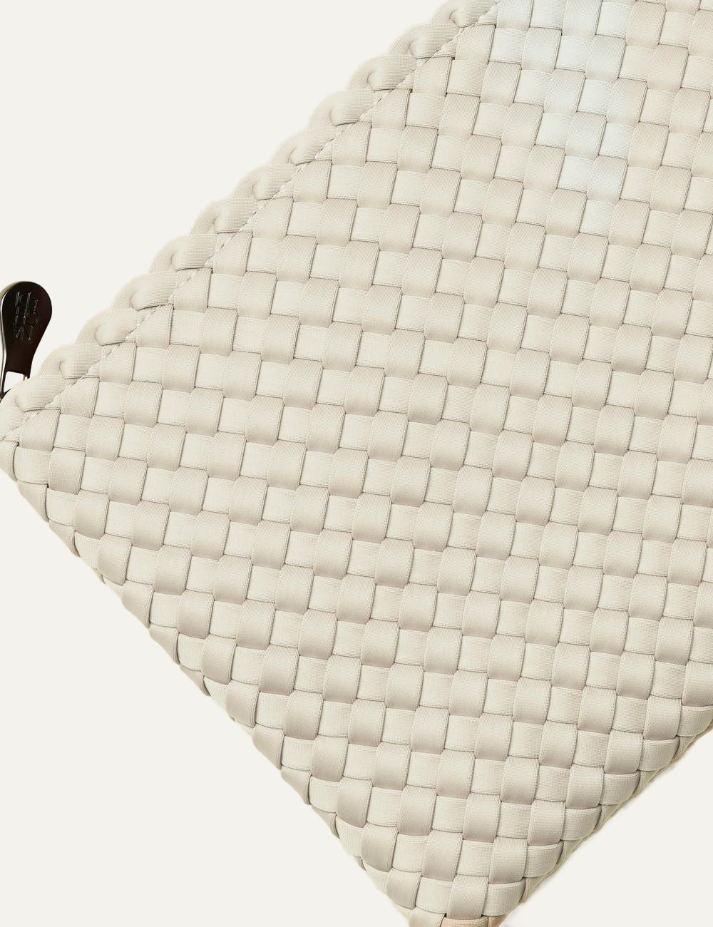 St. Barths Medium Tote Salt matching woven neoprene zip pouch