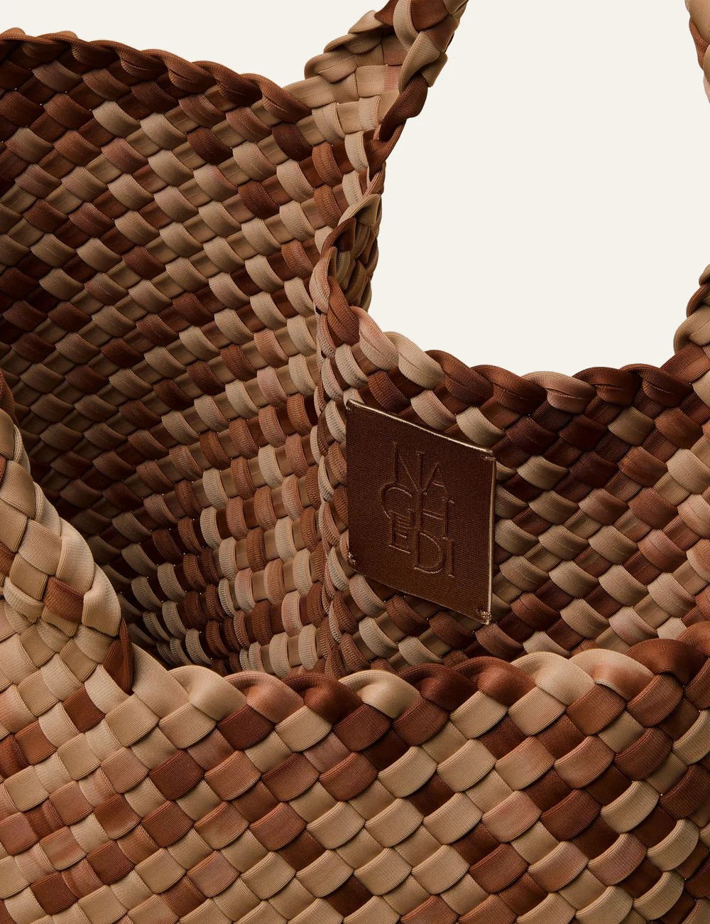 Naghedi St. Barths Medium Tote Watercolor Fez interior unlined neoprene open top