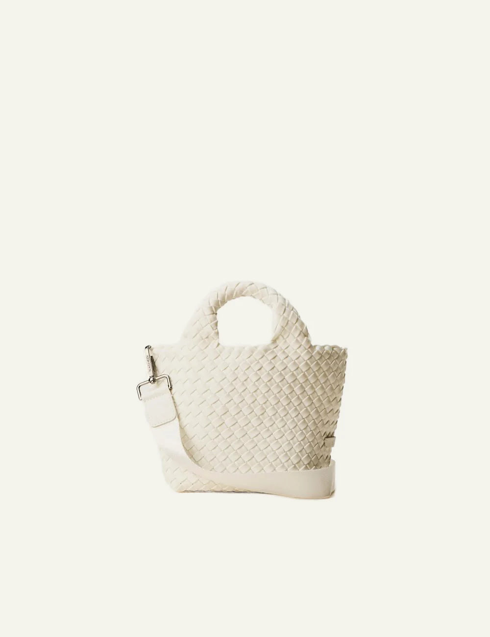 Γυναικεία Naghedi St. Barths Petit Tote Salt front view handwoven bag