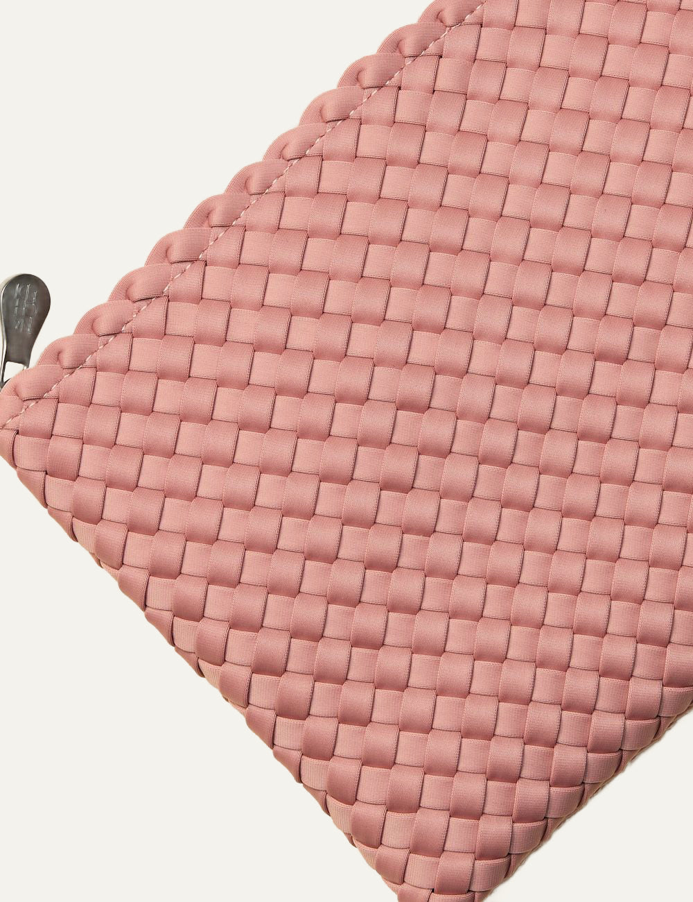 Naghedi St. Barths Small Tote Dusk matching woven neoprene zip pouch