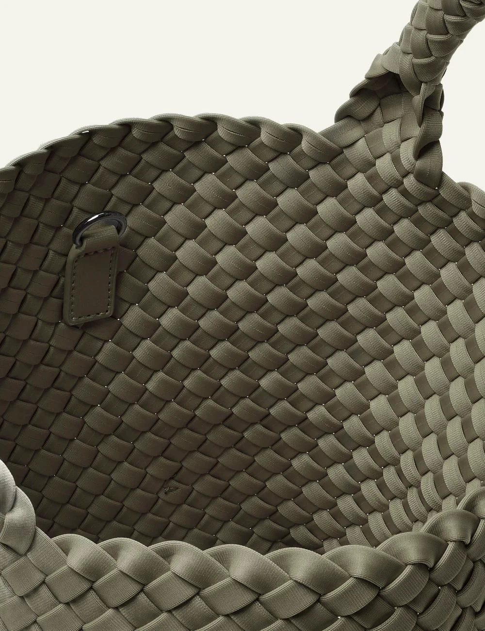 Naghedi St. Barths Small Tote Olea interior unlined neoprene open top