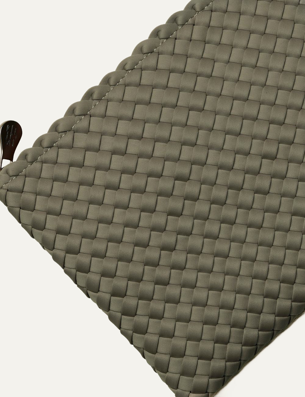 Naghedi St. Barths Small Tote Olea matching woven neoprene zip pouch