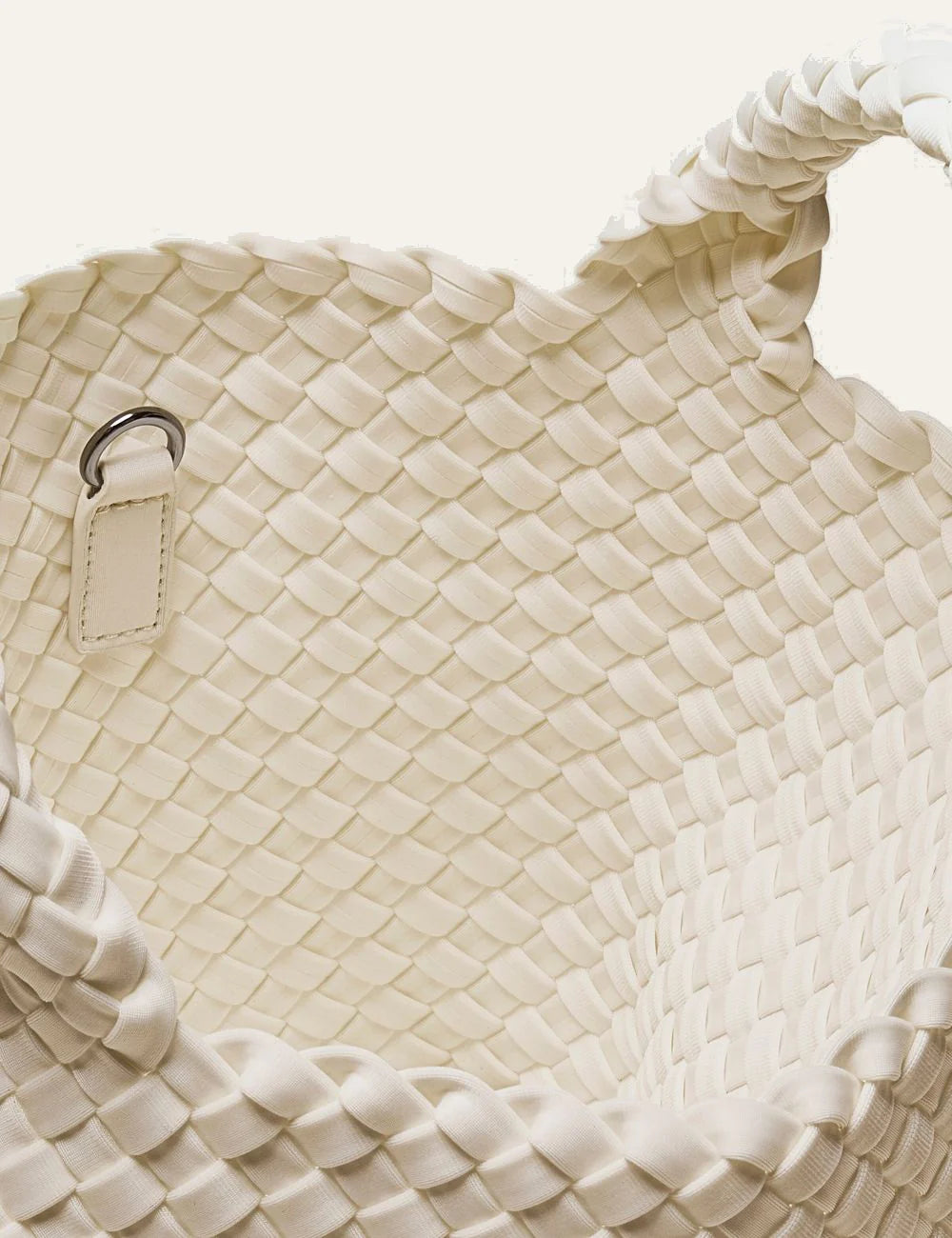 Naghedi St. Barths Small Tote Salt interior unlined neoprene open top