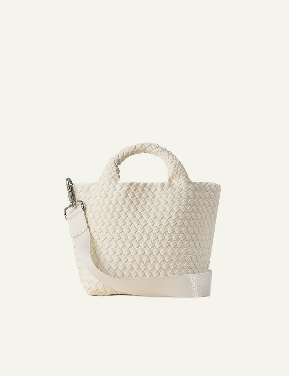 Γυναικεία Naghedi St. Barths Small Tote Salt handwoven neoprene front view