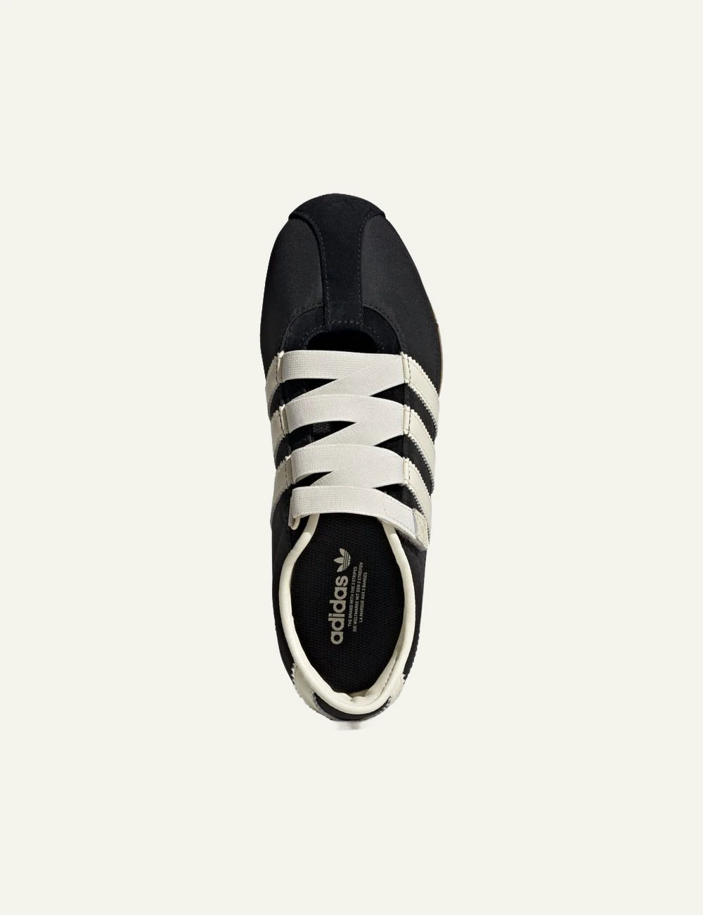 Adidas Originals Tokyo Mary Jane black textile sneakers with elastic straps top