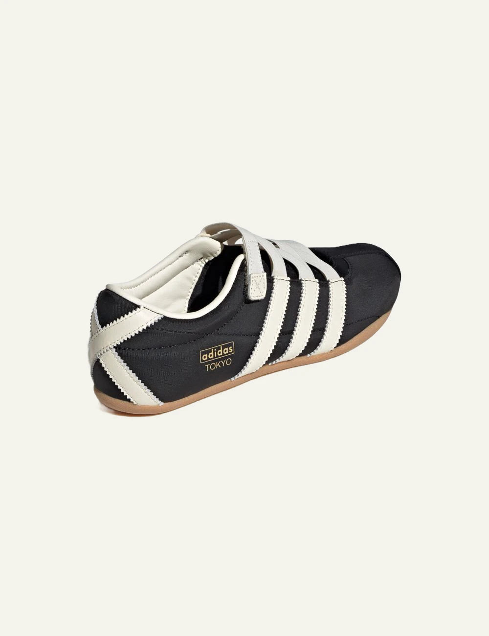 Adidas Originals Tokyo Mary Jane black textile sneakers with elastic straps back