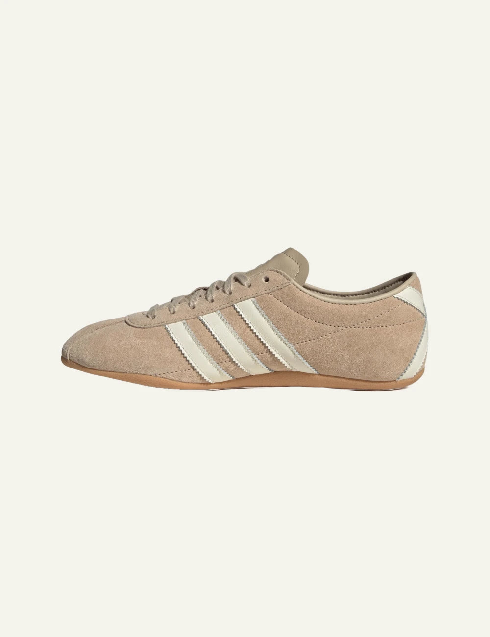 Adidas Originals Tokyo women's beige suede sneakers side view