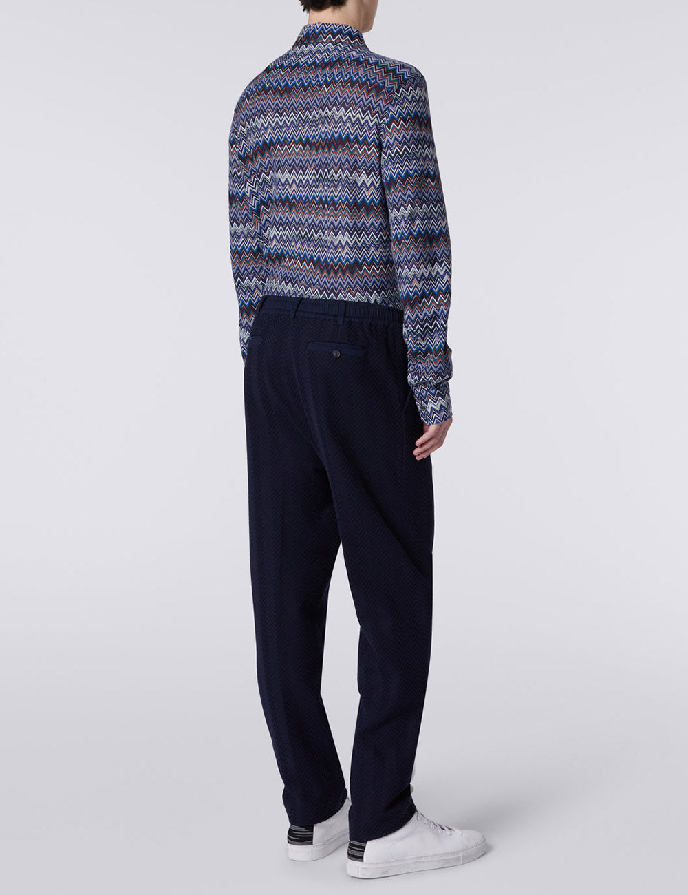 MISSONI PANT-TONE ON TONE ZIG ZAG MISSONI