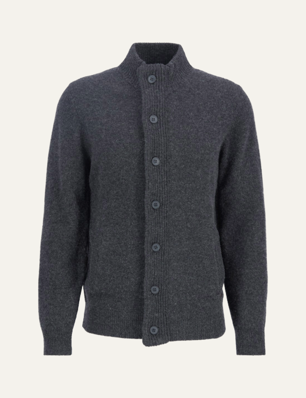 BARBOUR PATCH ZIP THROUGH KNITTED JUMPER
