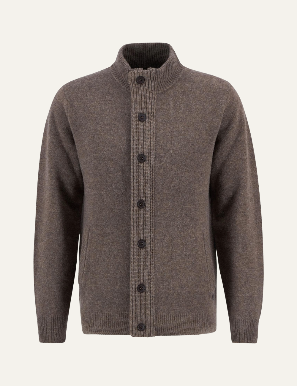BARBOUR PATCH ZIP THROUGH KNITTED JUMPER