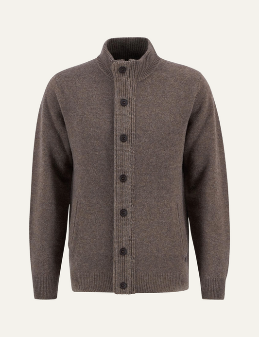 BARBOUR PATCH ZIP THROUGH KNITTED JUMPER