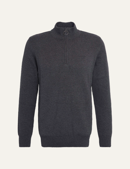 BARBOUR HALF ZIP KNITTED JUMPER