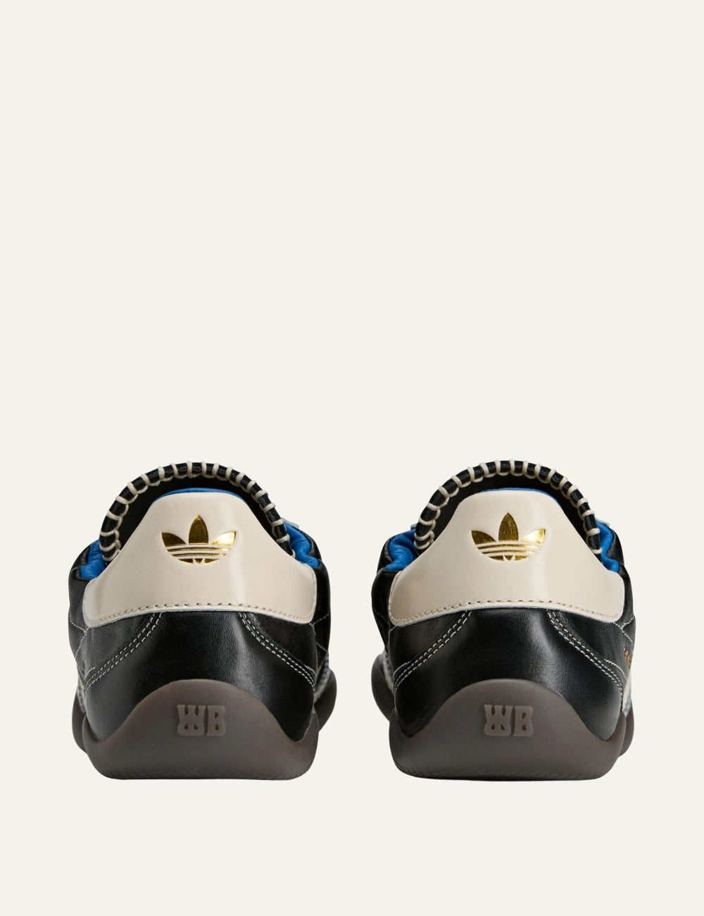 Adidas x Wales Bonner Karintha OG leather sneakers in black and cream back