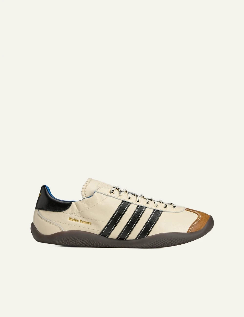 Adidas x Wales Bonner Karintha OG leather sneakers in cream and black