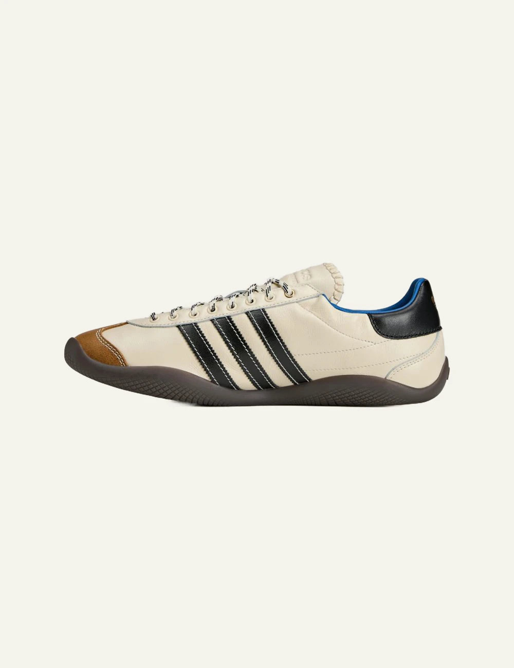 Adidas x Wales Bonner Karintha OG leather sneakers in cream and black profile