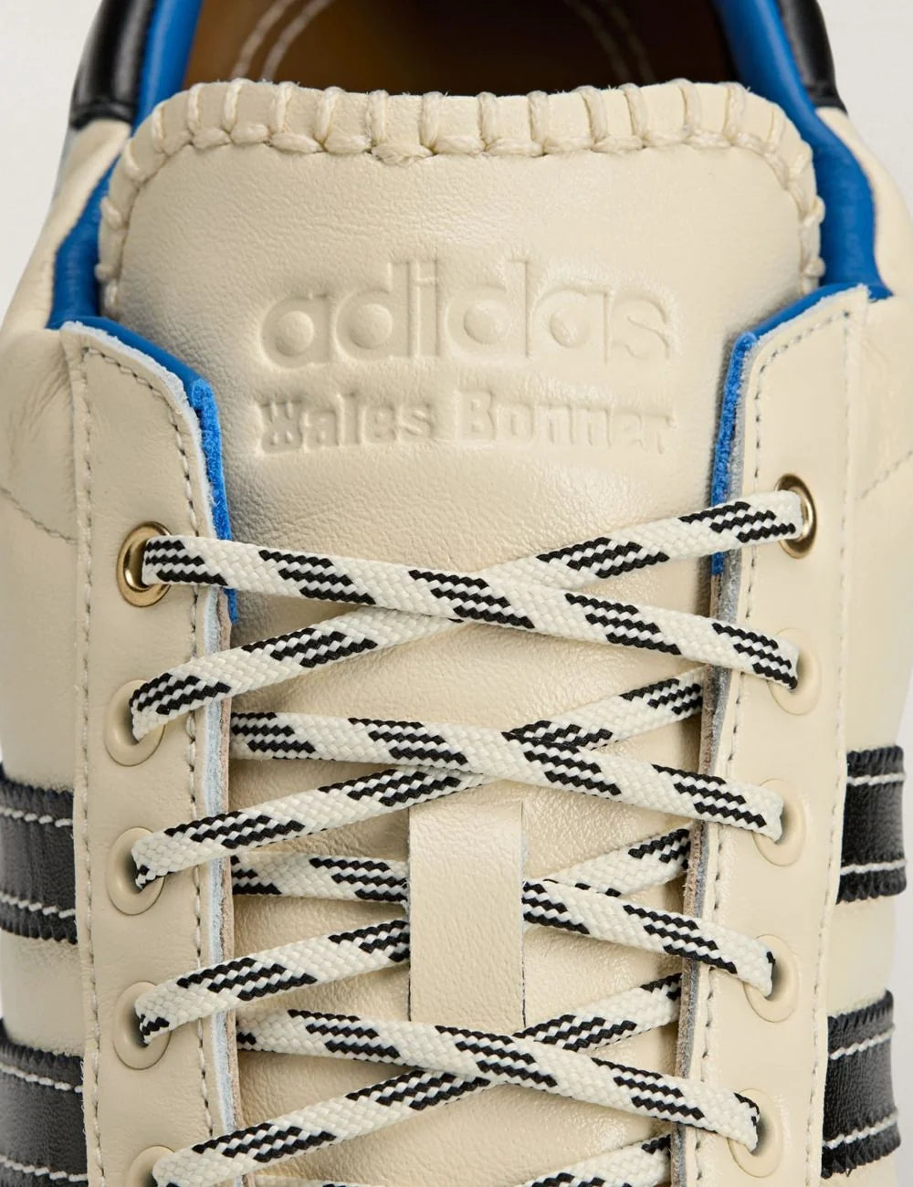 Adidas x Wales Bonner Karintha OG leather sneakers in cream and black detail