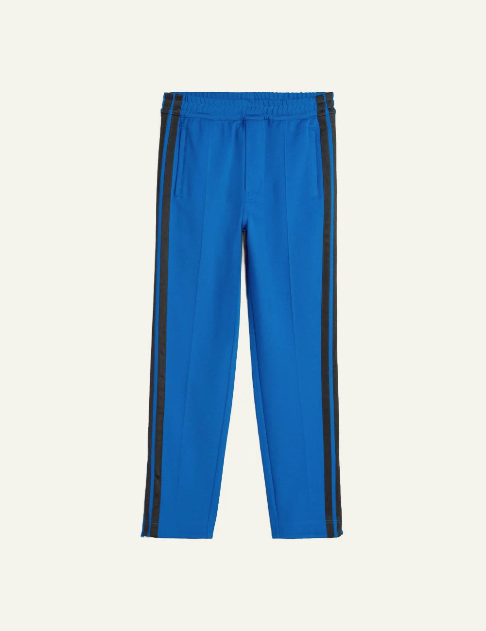 Adidas Y-3 x Wales Bonner lush blue track pants with side stripes