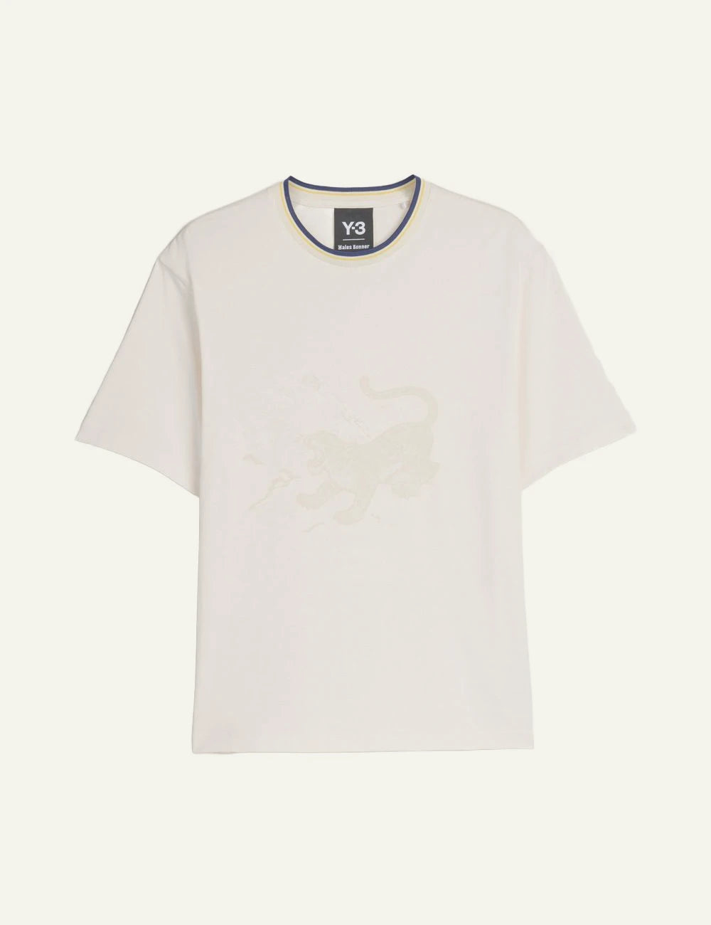 Adidas Y-3 x Wales Bonner chalk white graphic t-shirt