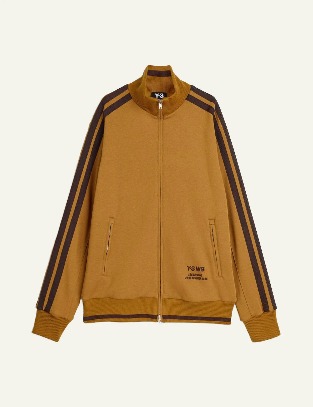 Adidas Y-3 x Wales Bonner bronze strata track jacket with side stripes
