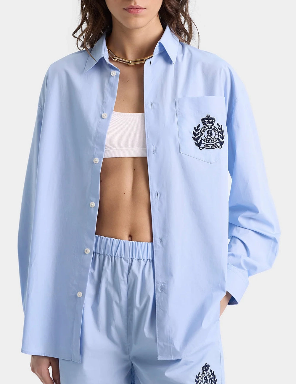 SPORTY & RICH H&W OVERSIZED SHIRT