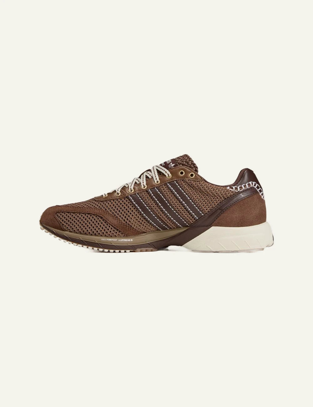 Adidas x Wales Bonner Adizero Adios mesh sneakers in brown profile