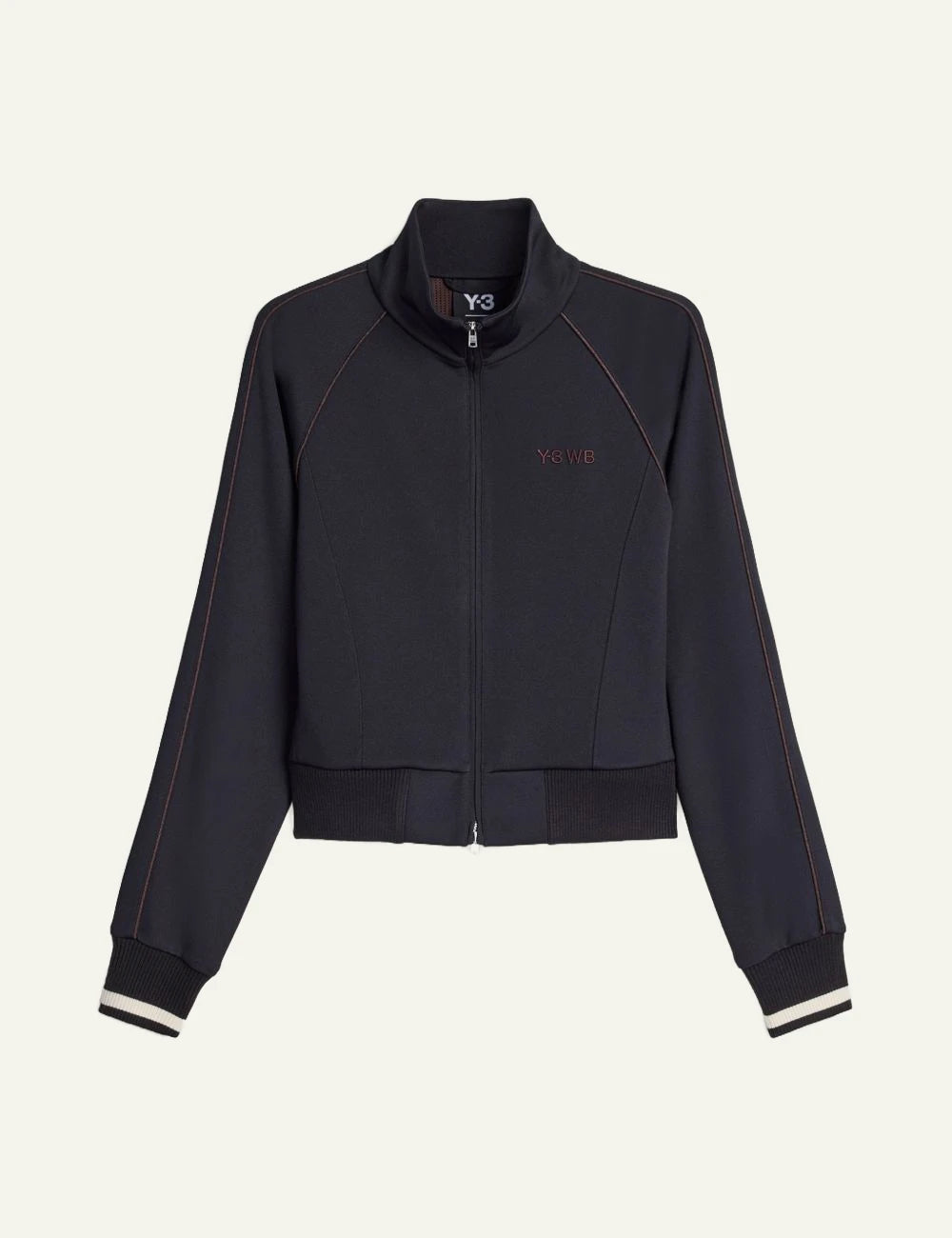 Adidas Y-3 x Wales Bonner black track jacket with zip closure