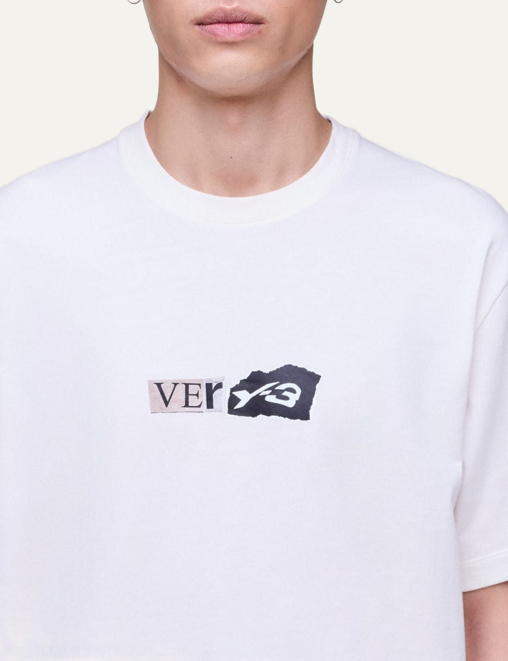 Y-3 t-shirt detail graphic logo chest