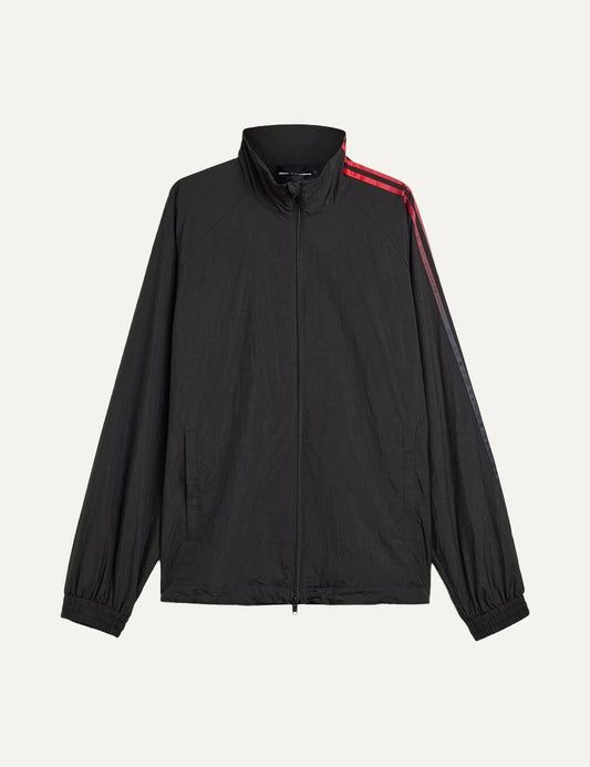 Y-3 men's black nylon track jacket with gradient 3-Stripes