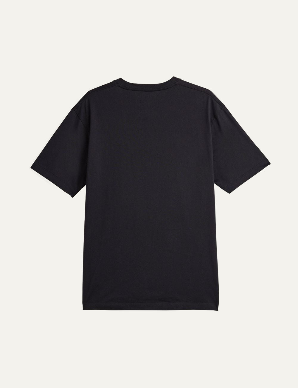 Y-3 black t-shirt back view clean silhouette