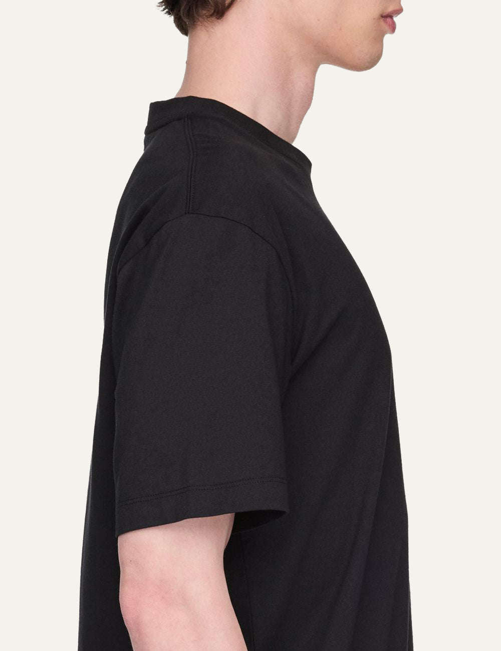 Y-3 regular fit t-shirt black side profile