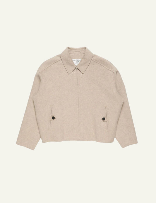 Acne Studios Men’s Beige Brushed Wool And Cashmere Blend Jacket