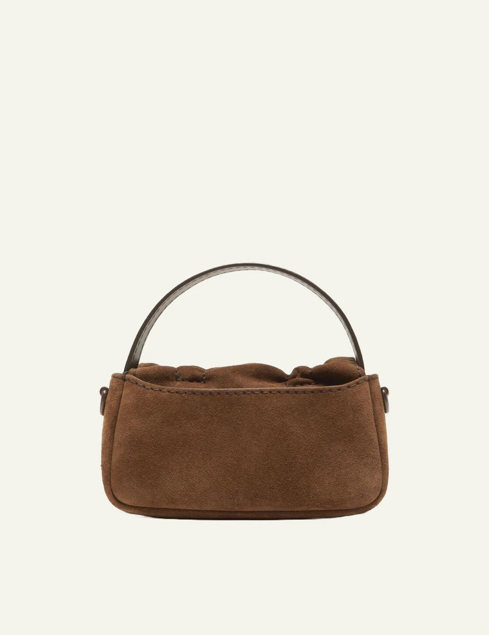 acne studios multipocket micro bag brown suede back view