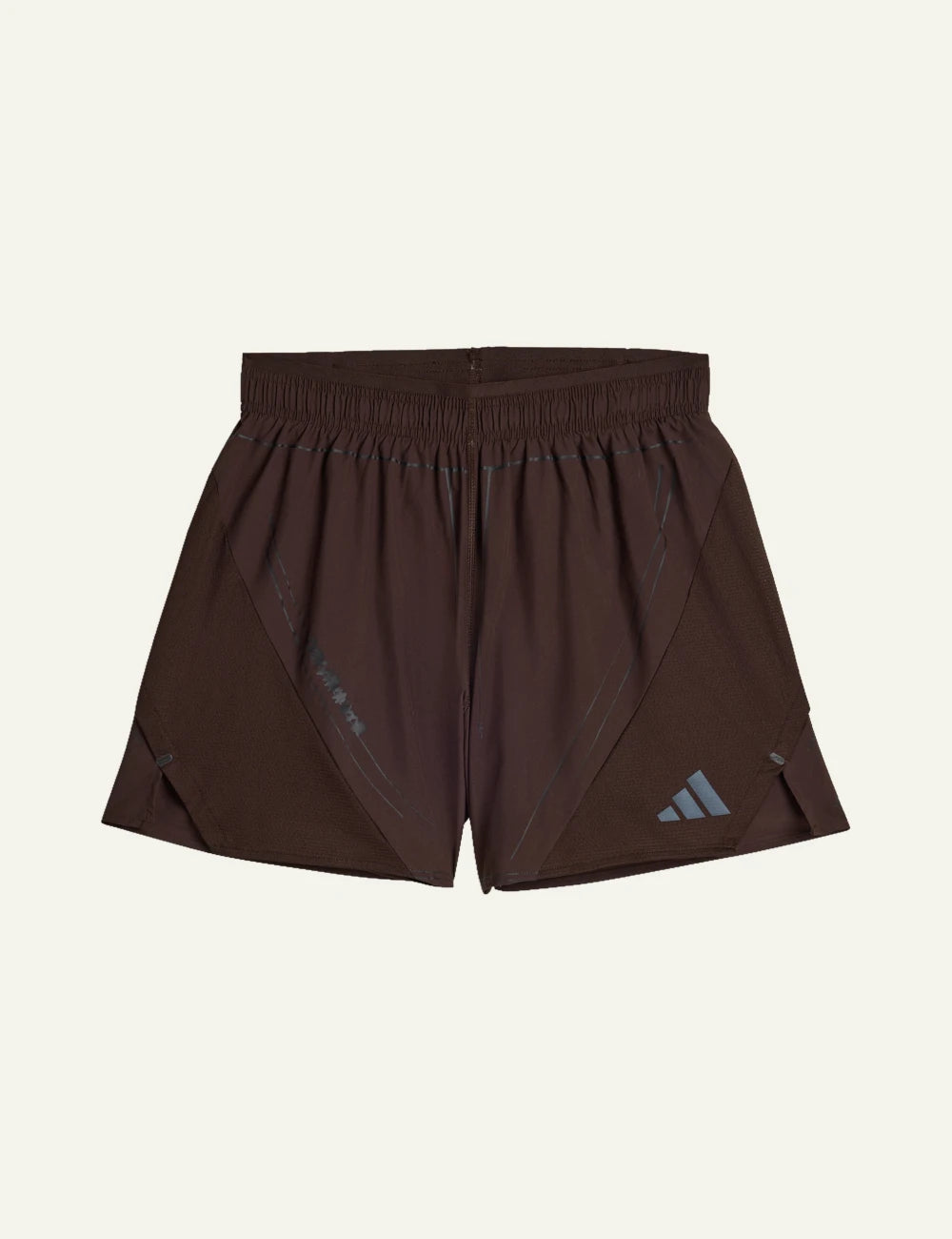 Adidas running shorts se aurora coffee me lightweight athletic front view logo detail