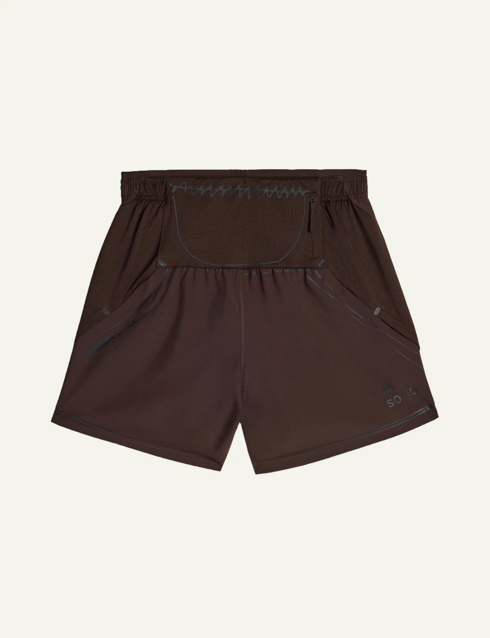 Adidas running shorts se aurora coffee me lightweight athletic back view logo detail